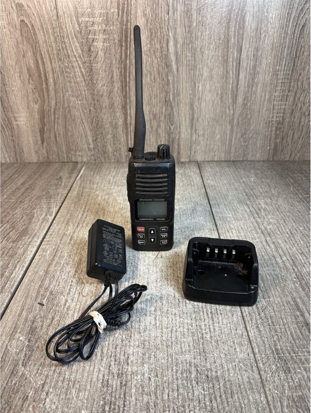 Standard Horizon HX400 Submersible VHF Handheld Marine Radio Black